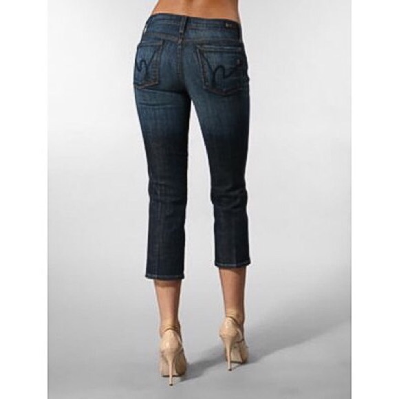 Citizens Of Humanity Denim - Citizens of humanity, Low Waist Crop Jeans // Medium Wash // 27